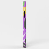 独自の画像を追加lイニシャルかわいいパターン紫 Case-Mate iPhoneケース (裏面/右)