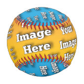 独自の画像スタイリッシュテンプレートの作成 野球ボール (裏面)