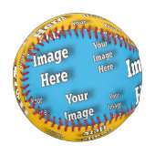 独自の画像スタイリッシュテンプレートの作成 野球ボール (正面左)