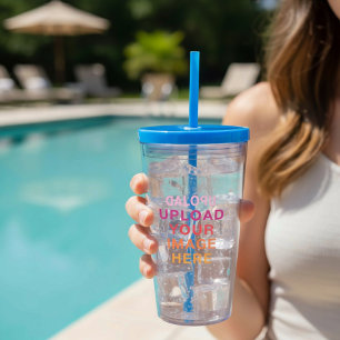 独自の画像フォトロゴ アクリルタンブラー