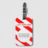 独自の画像ラゲージタグの追加(住所の追加) ラゲッジタグ (正面縦)