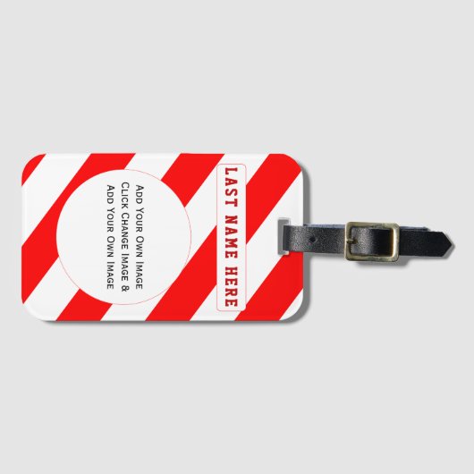 独自の画像ラゲージタグの追加(住所の追加) ラゲッジタグ (正面横)