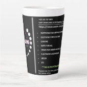 独自の画質でパーソナライズ カフェラテマグ (正面)