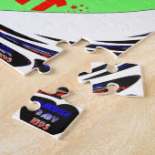 独自の発光ハートの作成ベビーキッドデザイン ジグソーパズル (側面)