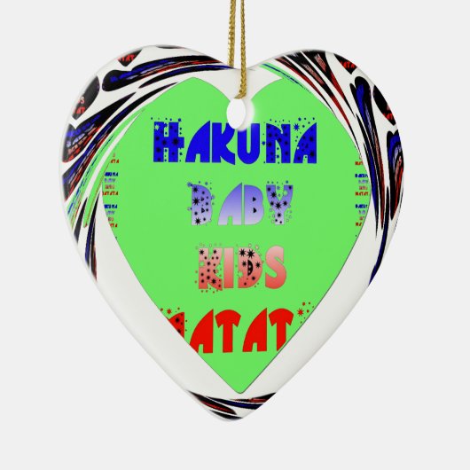 独自の発光ハートの作成ベビーキッドデザイン セラミックオーナメント (右)