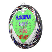 独自の発光ハートの作成ベビーキッドデザイン ダーツボード (正面右)