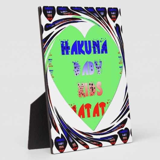 独自の発光ハートの作成ベビーキッドデザイン フォトプラーク (側面)