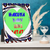 独自の発光ハートの作成ベビーキッドデザイン フォトプラーク (側面)