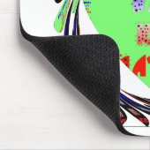 独自の発光ハートの作成ベビーキッドデザイン マウスパッド (コーナー)