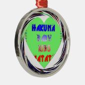 独自の発光ハートの作成ベビーキッドデザイン メタルオーナメント (右)