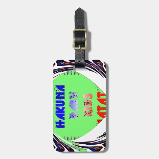 独自の発光ハートの作成ベビーキッドデザイン ラゲッジタグ (正面縦)