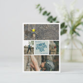 独自の登山ハイライト写真の投稿を作成 ポストカード (スタンド正面)