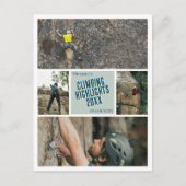 独自の登山ハイライト写真の投稿を作成 ポストカード (正面)