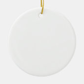 独自の白いのカスタム作成 セラミックオーナメント (正面)