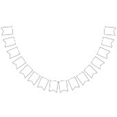 独自の白いのカスタム作成 バンティングフラッグ (全)