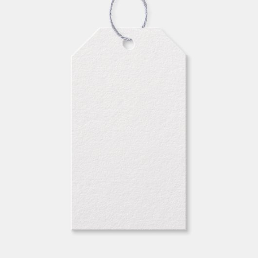 独自の白いを作成無地のカスタムする ギフトタグ (正面)