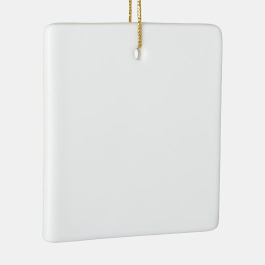 独自の白いを作成無地のカスタムする セラミックオーナメント (右)