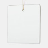 独自の白いを作成無地のカスタムする セラミックオーナメント (左)