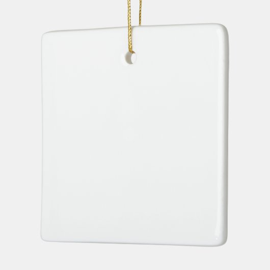 独自の白いを作成無地のカスタムする セラミックオーナメント (左)