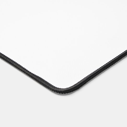 独自の白いを作成無地のカスタムする デスクマット (コーナー)