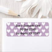 独自の白いハートパターンを作成 ラベル (インサイチュ)