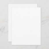 独自の白い休日招待状の作成 招待状 (正面/裏面)