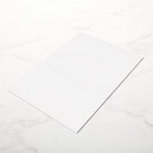 独自の白い休日招待状の作成 箔招待状 (回転した状態)