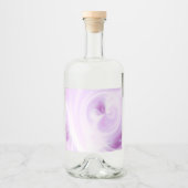 独自の白い光の渦巻きを作成 – ピンク リキュールボトルラベル (正面)