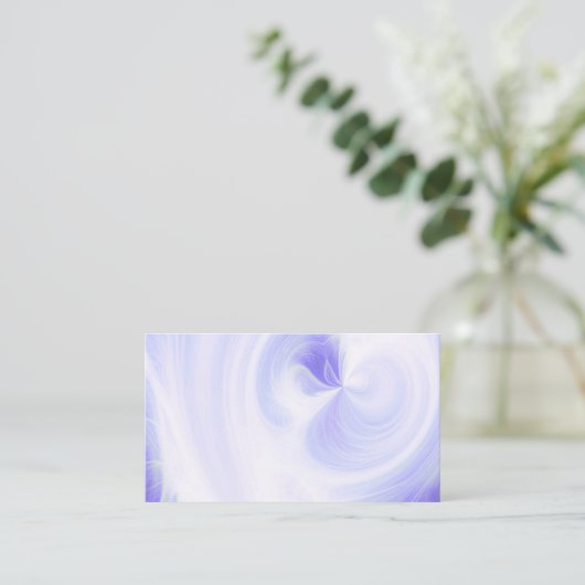 独自の白い光の渦巻きを作成 – 深い紫 名刺 (スタンド正面)