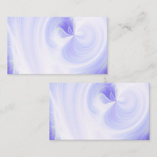 独自の白い光の渦巻きを作成 – 深い紫 名刺 (正面/裏面)