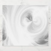 独自の白い光の渦巻きを作成 – 灰色 リキュールボトルラベル (シングルラベル)