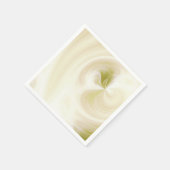 独自の白い光の渦巻きを作成 – 黄色 スタンダードカクテルナプキン (角)