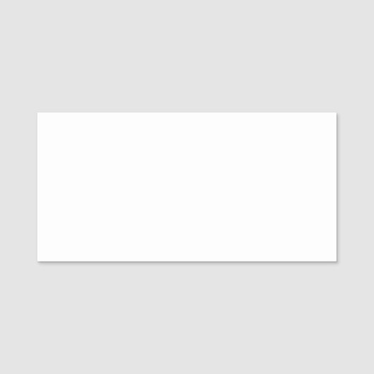 独自の白い名クラシックタグを作成する 名札 (正面)