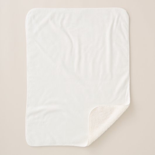 独自の白い小さなシェルパ毛布を作成 シェルパブランケット (正面)