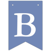 独自の白い文字の青の背景を作成 バンティングフラッグ (第2の旗)