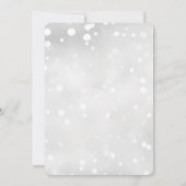 独自の白い斑点を作成結婚する 招待状 (裏面)