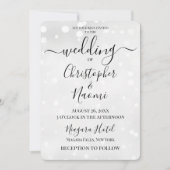 独自の白い斑点を作成結婚する 招待状 (正面)