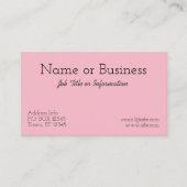 独自の白い水玉模様の作成 名刺 (正面)