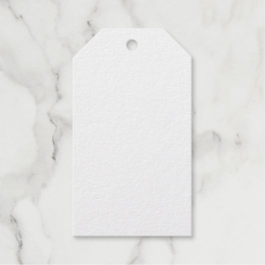 独自の白のパーソナル化を作成する ギフトタグ (正面)