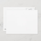 独自の白のパーソナル化を作成する ポストカード (正面/裏面)