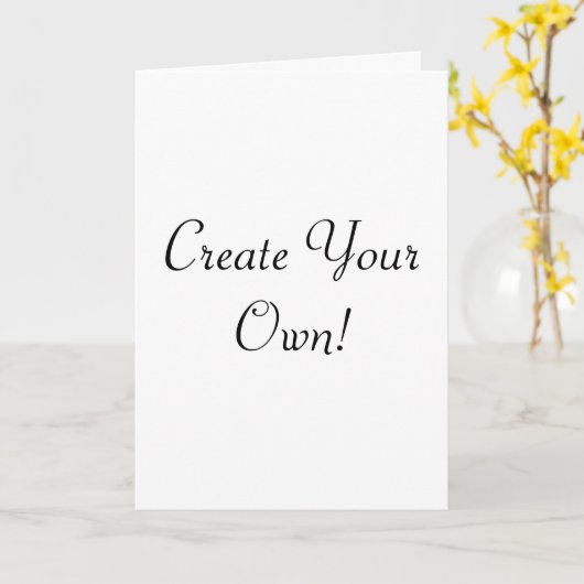 独自の白を作成 カード (黄色い花)