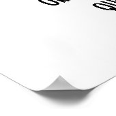 独自の白黒感動的引用文 ポスター (角)