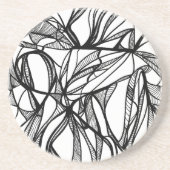 独自の砂岩サークルコースターに色を付ける：色付け コースター (正面)