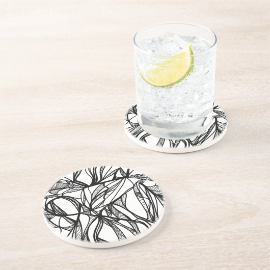 独自の砂岩サークルコースターに色を付ける：色付け コースター (側面)