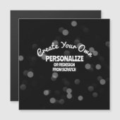 独自の磁気カーカスタムドを作成 (正面/裏面)