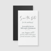 独自の磁気結婚式を作成する日付予算を保存 (正面/裏面)