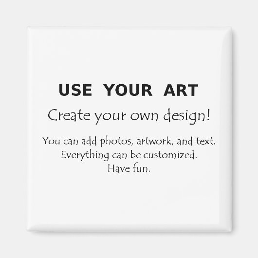 独自の磁石を作成するアートをユニークデザイン マグネット (正面)