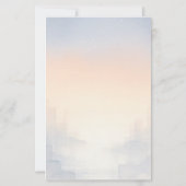 独自の神秘的な夕焼けの風景を作成 便箋 (裏面)