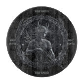 独自の神秘的な射手座祭壇を作成 カッティングボード (正面)