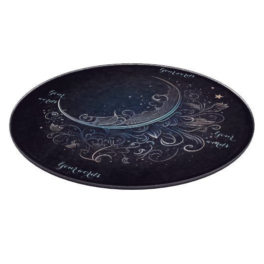 独自の神秘的な銀の月の祭壇ボードを作成 カッティングボード (角)